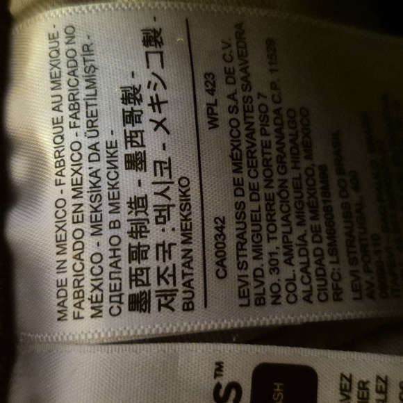 Levi 512's Black Denim Sz.34"×30". VGC.(885A) - Picture 11 of 16